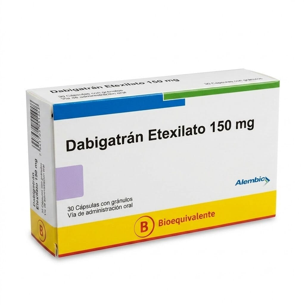Dabigatrán Etexilato 150mg x 30 cápsulas con gránulos ALEMBIC